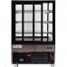 Vitrină frigorifică, temp. 2 + 8°C, 900x800x1440 mm, capacitatea 400 L, lumini LED, negru